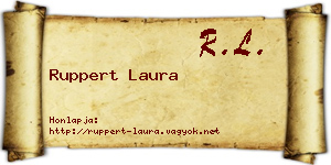 Ruppert Laura névjegykártya